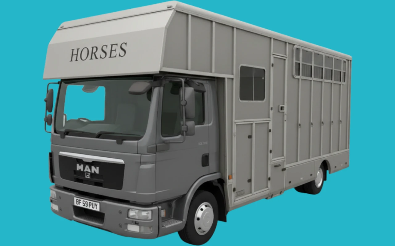 Photo of a horsebox - category C1 driver training available with Monex Academy